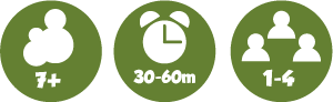 7 moons game for 1-4 players, ages 7 and up and takes 30-60 minutes to play 7 moons game for 1-4 players, ages 7 and up and takes 30-60 minutes to play